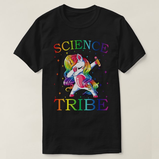 Professores da Tribo SCIENCE Unicorn Camisa 1rua D (Frente do Design)