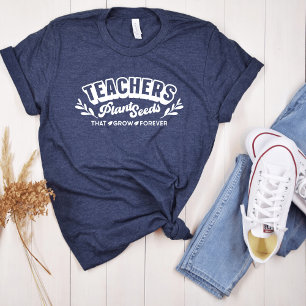 Professores Plantam Sementes Camiseta Inspiradora