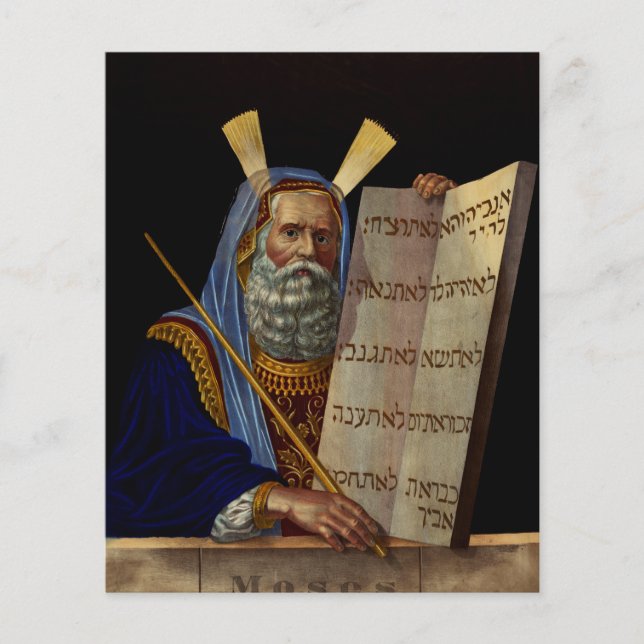 Profeta Moisés com os comprimidos da lei (Frente)