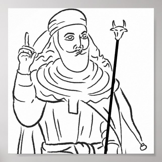 Profeta Zarathustra Poster (Frente)