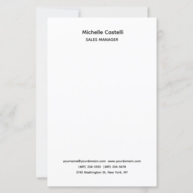 Profissional Clássico Simples Único (Frente)