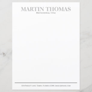 Profissional de Tipografia Simples da Caligrafia M