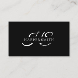 Profissional elegante de Cartão de visita B&W mini