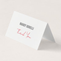 Profissional elegante moderno minimalista obrigado