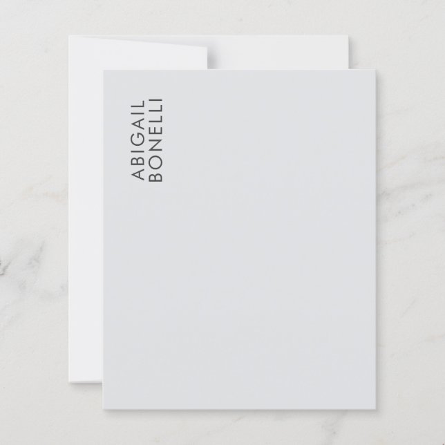 Profissional minimalista moderno simples nome próp (Frente)