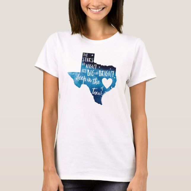 Profundamente no coração do t-shirt de TX Harvey (Frente)