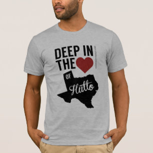 Profundamente no coração do t-shirt local de Hut