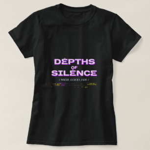 Profundezas do Silêncio   Camiseta Estética Purple