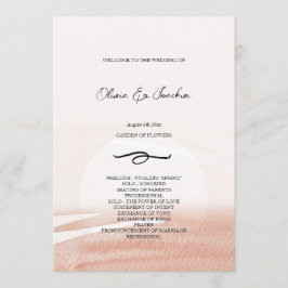 Programa Abstrato Coral Watercolor pintado à mão