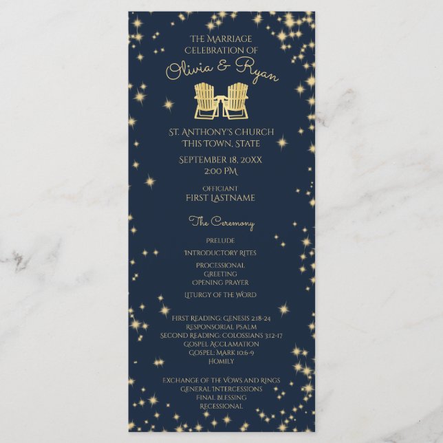 Programa Adirondack Chairs e Starry Sky Marinho Blue (Frente)