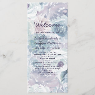 Programa Annabelle Vintage Blue Floral Ceremony