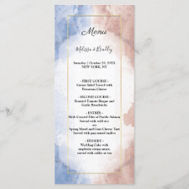 Programa Aquarela delicada alude ao cardápio de casamento d