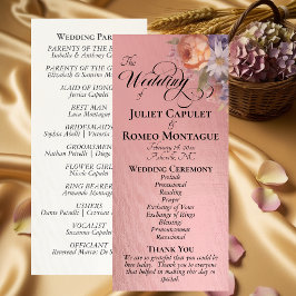 Programa Aquarela Flores Silvestres - Casamento Rose Gold