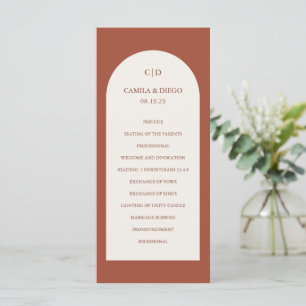 Programa Arco de Cobre Elegante Casamento Moderno