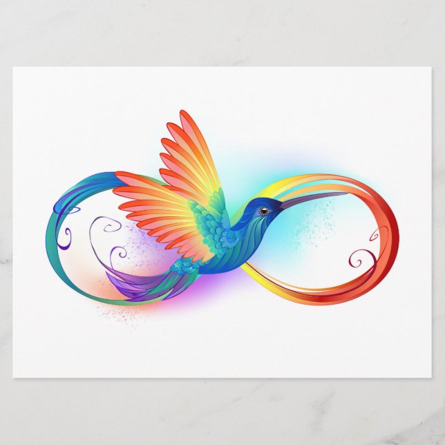 Programa Arco-íris Hummingbird com símbolo Infinito (Frente)