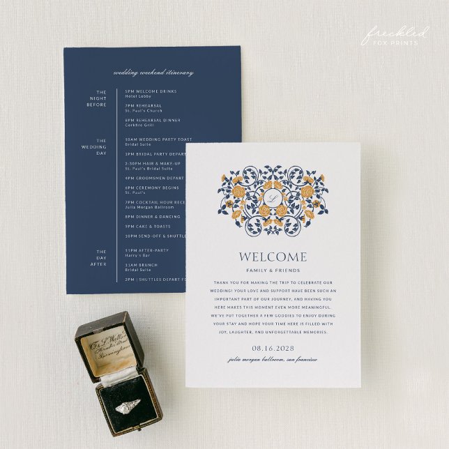 Programa Arte Nouveau Casamento Bem-Vindo e Fim de Semana I (Art Nouveau Wedding Welcome & Weekend Itinerary Program)