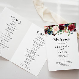 Programa Autumn Rustic Burgundy Calliografia Dobrada Casame