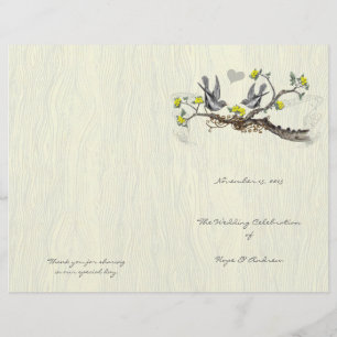 Programa Aves Vintage Yellow & Cinza Woodgrain