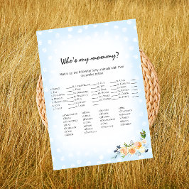 Programa Azul Floral de Leão que é o meu jogo de Chá de Mam