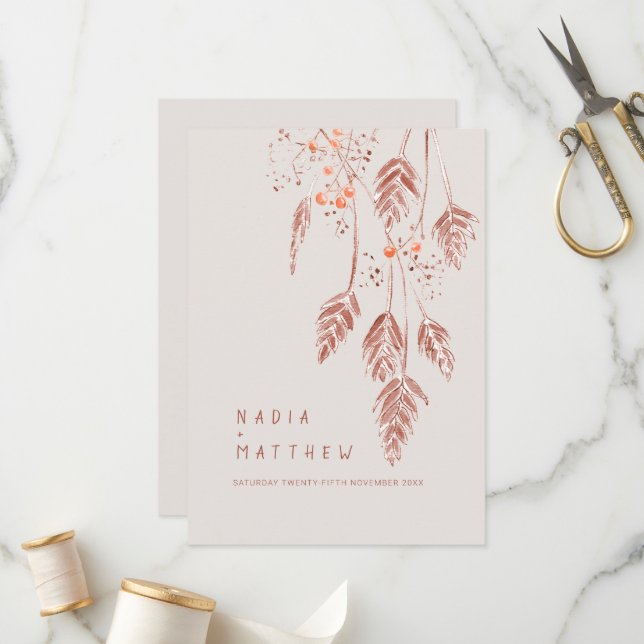 Programa Bagas de erva cor da água laranja castanho casamen (Frente/Verso In Situ)