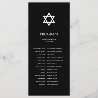 Programa Bar brilhante/Bat Mitzvah