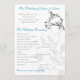 Programa Beija-flor Azul e Cinza Elegante Pássaro do Amor