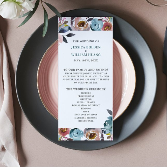 Programa Bela Cerimônia Floral de Casamento da primavera (Criador carregado)