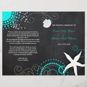 Programa Bi Fold de Celebração de Casamento em P