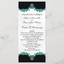 programa Black aqua Wedding