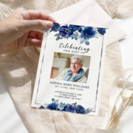 Programa Blue Flowers Memorial Ordem Funeral de Serviço