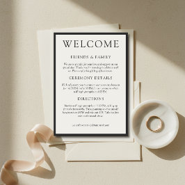 Programa Boas-vindas Simples de Casamento Clássico em Carvã