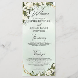 Programa Boho cor verde-escura, cor branca rosas, estrutura