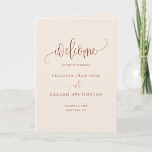 Programa Boho Terracotta Bonito Calliografia Booklet