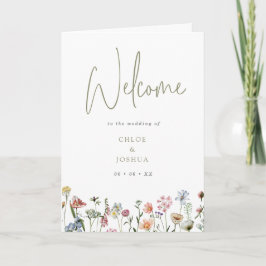 Programa Boho Watercolor Flores Selvagens Dobradas