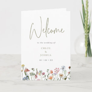 Programa Boho Watercolor Flores Selvagens Dobradas
