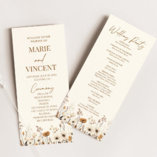 Programa Boho Wildflower Garden Floral Wild Flowers Casamen