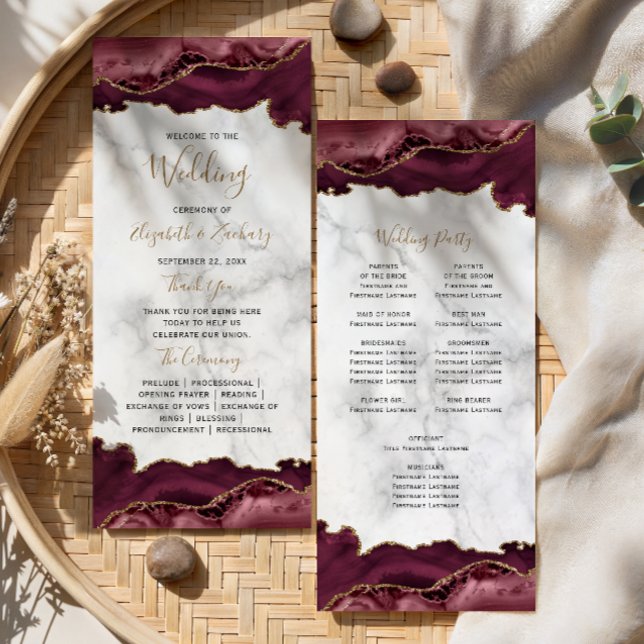 Programa Bola de Casamento em Ágata Dourada de Borgonha com (Criador carregado)