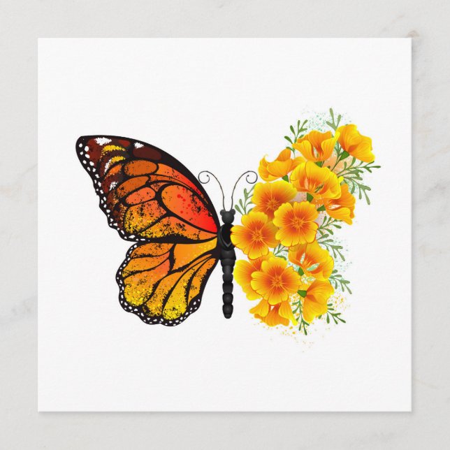 Programa Borboleta Flor com Papagaio Amarelo da Califórnia (Frente)