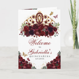 Programa Borgonha e Dourado Tiara Quinceanera