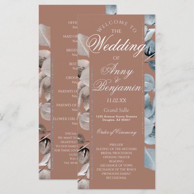 Programa Botânico Mocha Mousse 2 (Frente/Verso)