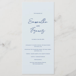 Programa Bradford Modern Wedding