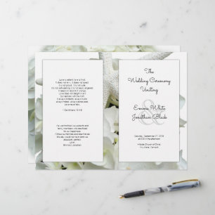 Programa branco do casamento do tema da praia