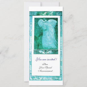 Programa Branco Teal de PEACOCK MONOGRAMA do AMOR 