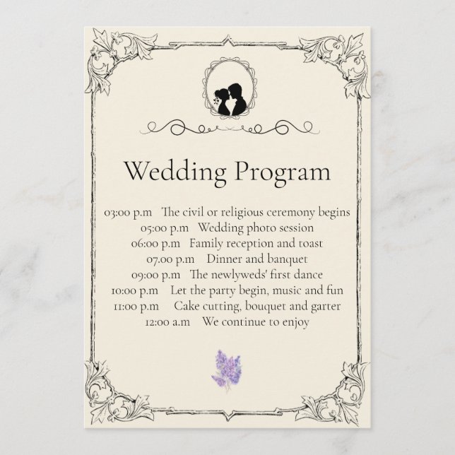 Programa Bridgerton Inspired Regency Society Wedding (Frente)