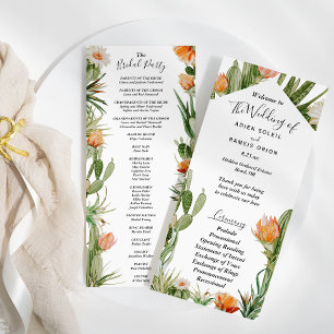 Programa Cactus Floral Desert Wedad Party Flat
