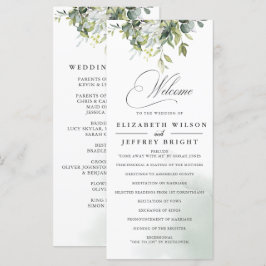 Programa Caligrafia Elegante Casamento Eucalyptus