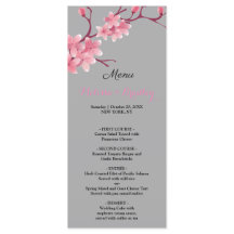 Cardápio de Casamento da Flor de Cerejeira
