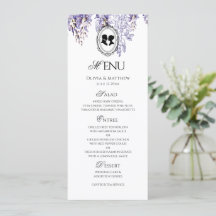 Cardápio de Casamento Florais Elegantes Régence Vi
