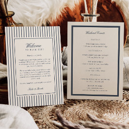 Programa Carta de Boas-Vindas e Itinerário de Casamento com