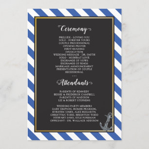 Programa Casamento à vela de barcos náuticos Anchor fabulos